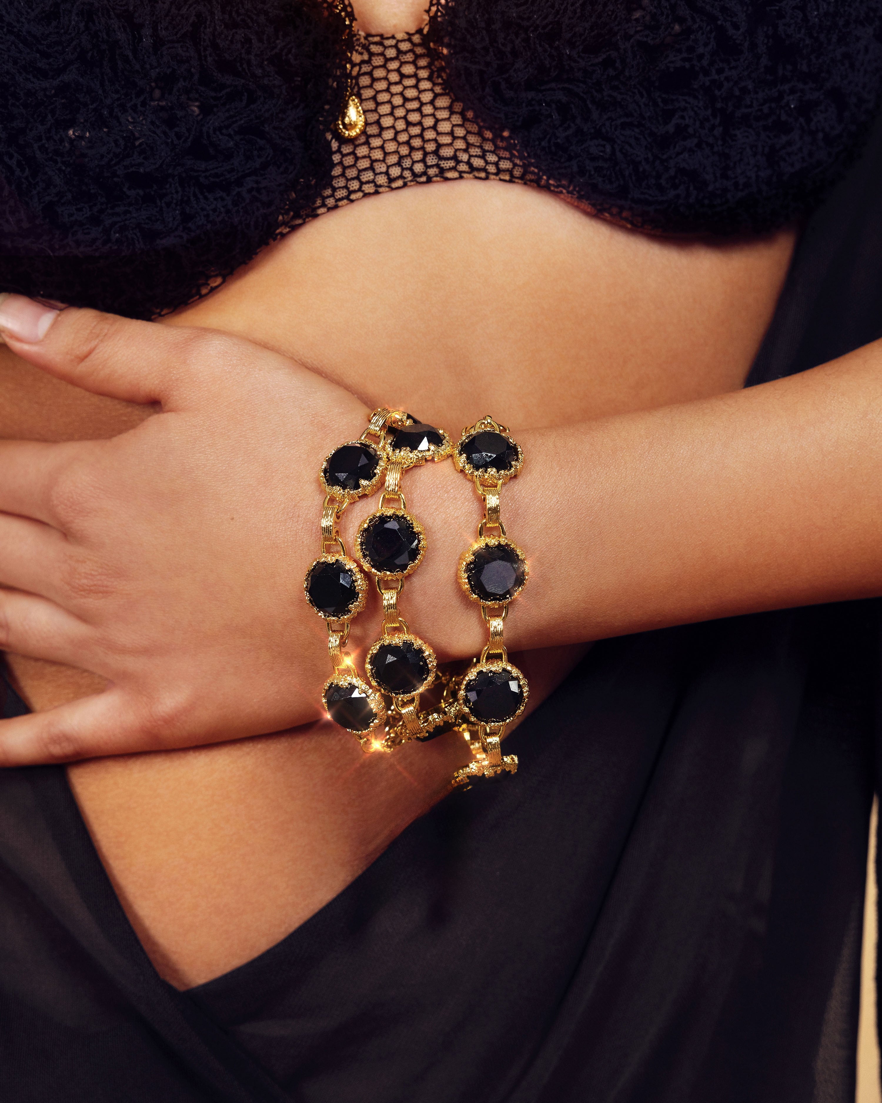 Midnight Quartz Bracelet